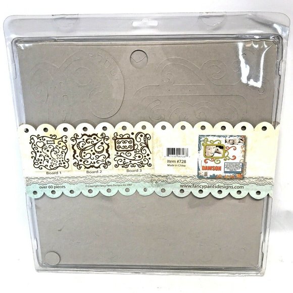 FANCY PANTS DESIGNS Crafting and Art 60+ Chipboard Diecut Pieces No. 728 - Picture 3 of 5